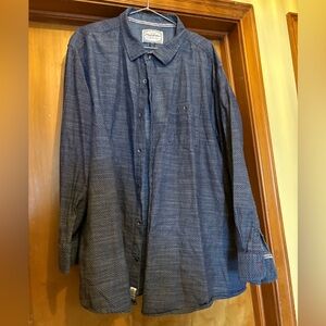 Men's Blue Casual Button Down Shirt